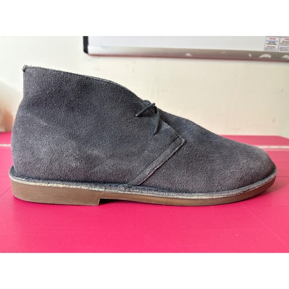 J. Crew Mens Charcoal Gray Suede Lace‎ Up Chukka Desert Boots Sz 11 Preppy Soft main image 7